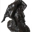 Historical Bronze Sculpture of Lady Carried by Satyr