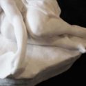White Marble Sculpture of Young Couple