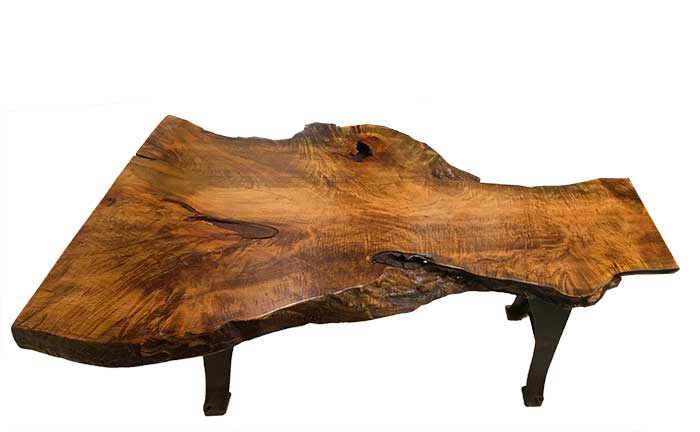Industrial “Live Edge” Table