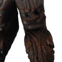 Pair of Wired Oak Lion Heads