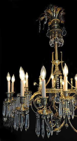 Turn-of-the-Century, French Chandelier
