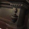 Cherry Mantel, with Curved Mantel Shelf & Carved Columns