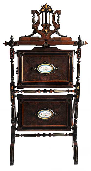 Lovely Renaissance Revival Music Stand, with Compartments