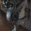 Finely Carved Oak Sideboard, with Griffins & Back Mirror