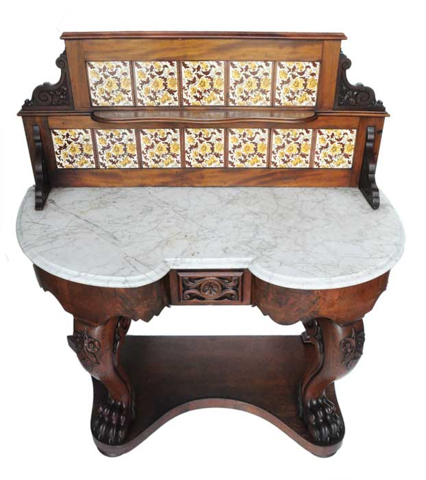 English Marble-Top Wash Stand