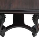 Carved Mahogany Library Table, with Griffin Legs