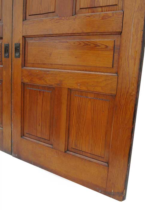 Two-Piece Set of Pine Pocket Doors