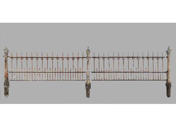 Multi-Section Set of Iron Fencing