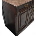 Eastlake Carved Walnut Sideboard, with Marble Counter