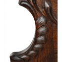 Oak Hall Seat, with Beveled Oval Mirror