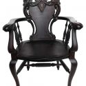 Three-Piece Mahogany Set of Robert Mitchell Chairs & Loveseat