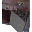 Highly Carved Mahogany Sideboard, w/Large Beveled Mirrors