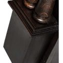 Versatile, Walnut-Mahogany Front Bar, with Carved Columns