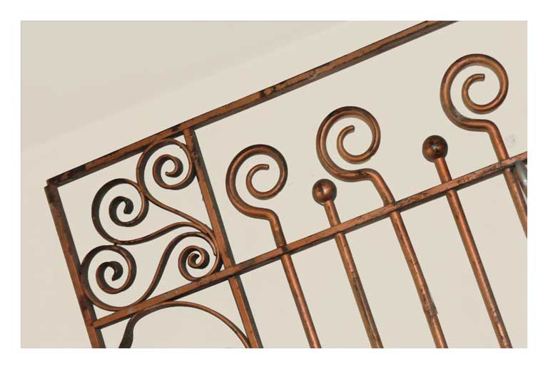 Multi-toned Iron Grill, with Loops & Scrolls
