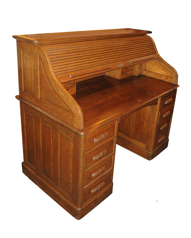 Oak Rolltop Desk, Circa 1900