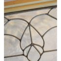 Clear, Beveled Glass Transom, with Floral Design