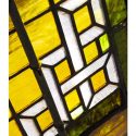Stained Glass Window, in Wooden Jamb