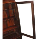 Two-Door, Carved Walnut Victorian Bookcase, with Burls