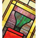 Vivid Pair of Stained Glass Panels