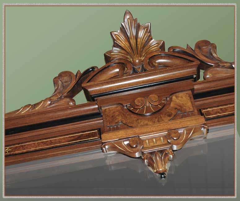 Carved Revival Overmantel Mirror