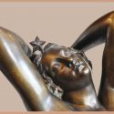 Bronze Nude, in Ecstatic Pose, by Collet
