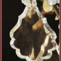 Vintage Chandelier, with Interior Lights & Crystals
