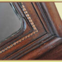 French Walnut Full Mantel, with Large Back Mirror