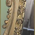 Large Mirror, with Gold-Painted Filigreed Frame & Bevels