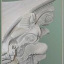 Large Capital, with Scroll Details