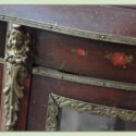 Small, Shaped Display Cabinet, with Inlay Detail