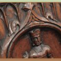 Carved Gothic Two-Door Cabinet