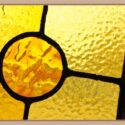 Versatile Stained Glass Window, with Geometrical Patterns