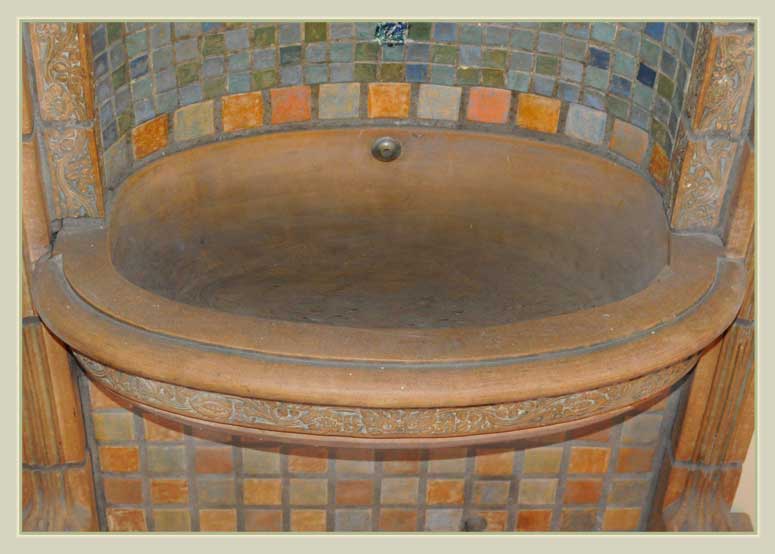Classic Batchelder “Arts and Crafts” Tiled Fountain