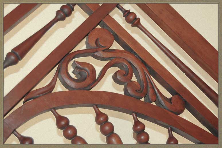 Vintage Oak Fretwork Panel