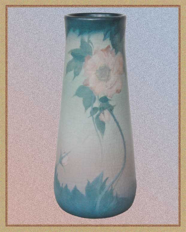 Calming Painted and Fired Rookwood Vase