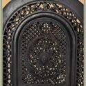 Cast-Iron Half Mantel, with Summer Cover & Embossed Artwork