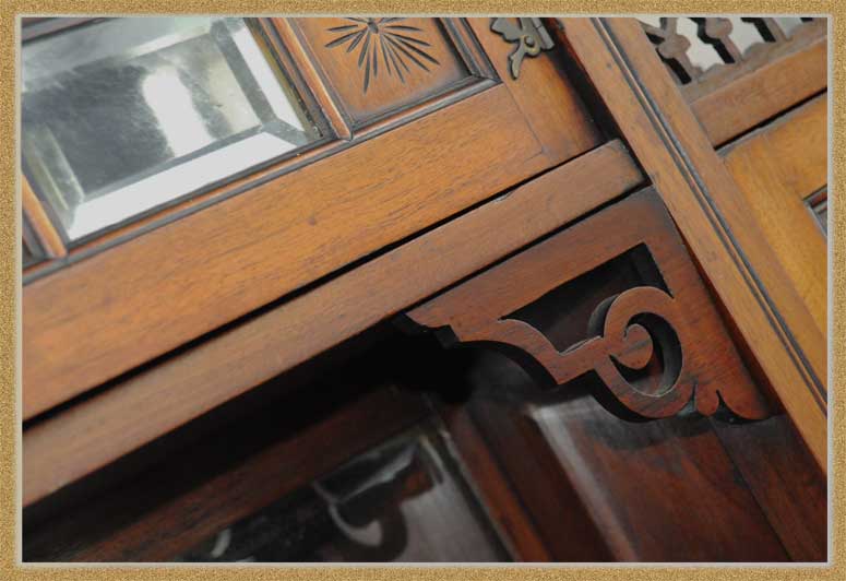 Glorious English Aesthetic Sideboard, with Curio Top