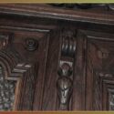 Deeply Carved Oak Court Cupboard