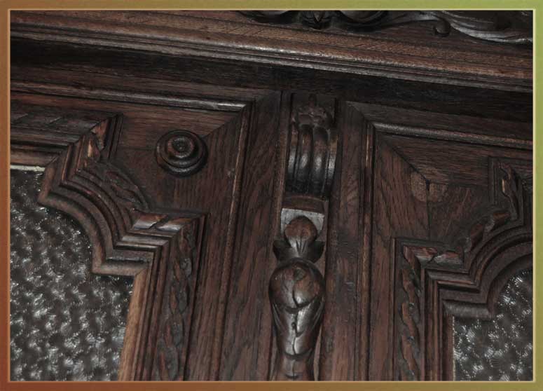 Deeply Carved Oak Court Cupboard