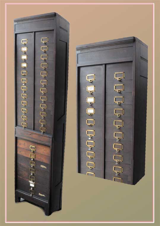 Multi-Drawer, Clickable Vertical Filing Cabinet