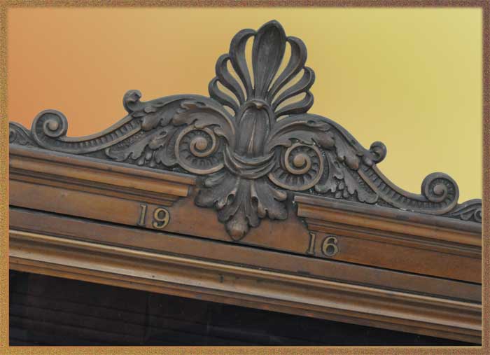 Early 1900s Brass Marquee Sign Frame