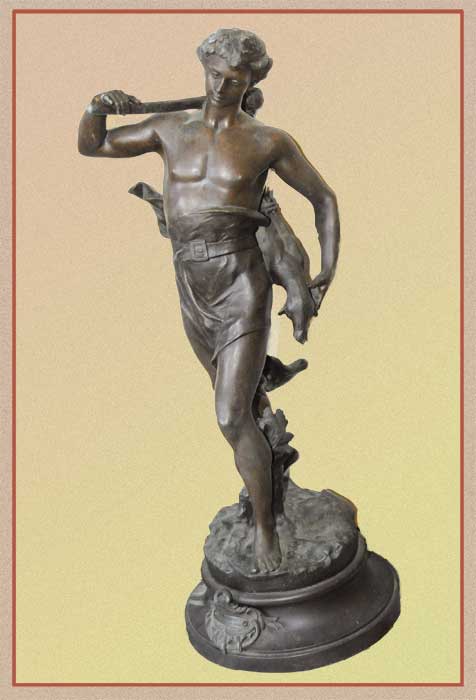 Spelter Mythological Hunter Sculpture