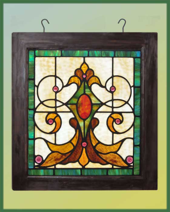 Small Stained Glass Window, with Jewel Cuts