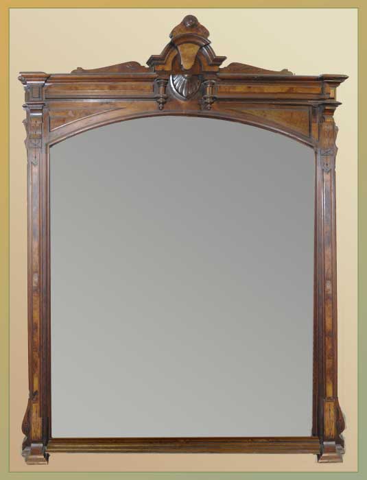 Carved Renaissance Revival Hall Mirror
