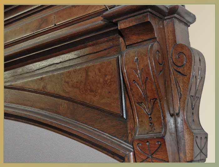 Carved Renaissance Revival Hall Mirror