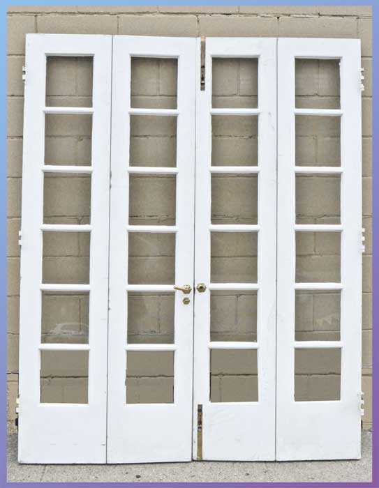 Pair of Bi-Fold French Doors