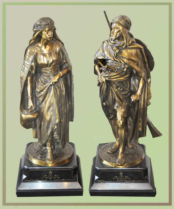 Pair of Bronze Statues