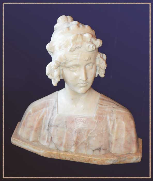 Historical White Marble Bust