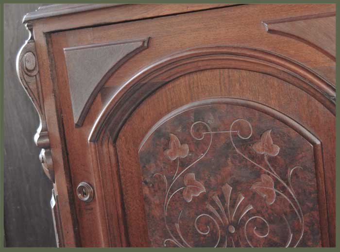 Walnut Victorian Music Cabinet