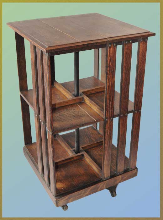 Small 1870s Revolving Bookcase